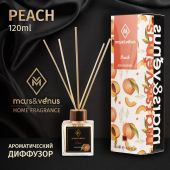 Диффузор Mars&Venus Peach ароматизатор с палочками 120ml